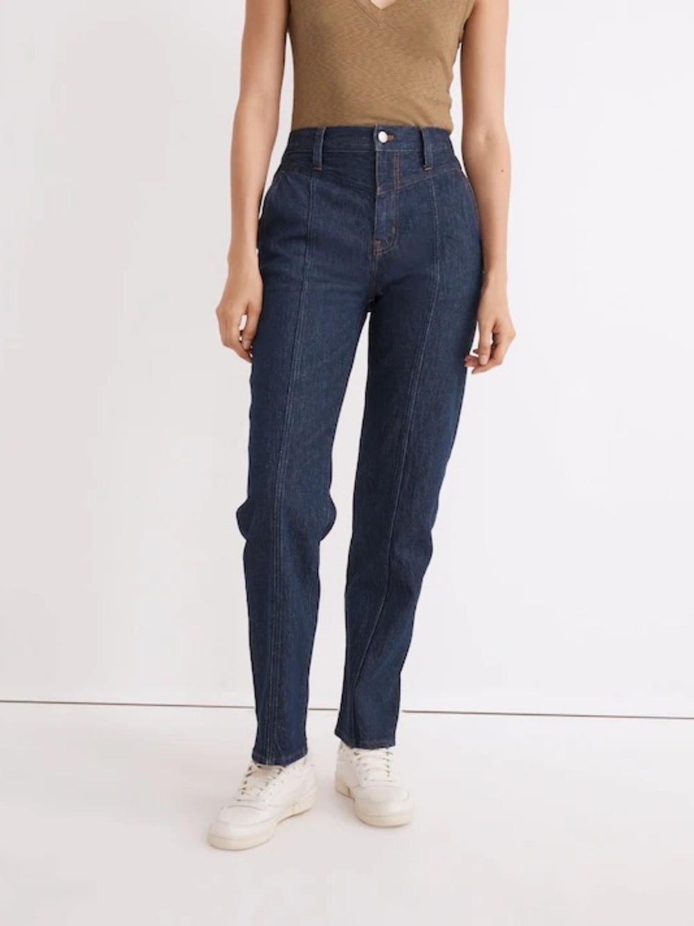 Madewell The Perfect Vintage Straight Jean in Greenhaven Seamed Version Size 27